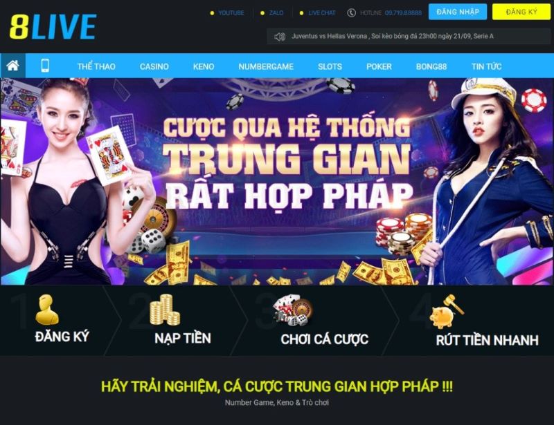 Thông tin về nhà cái 8Live